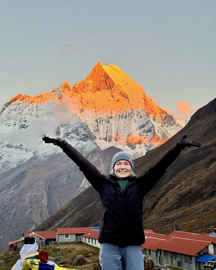 Annapurna Base Camp, An amazing sunset view from ABC.
